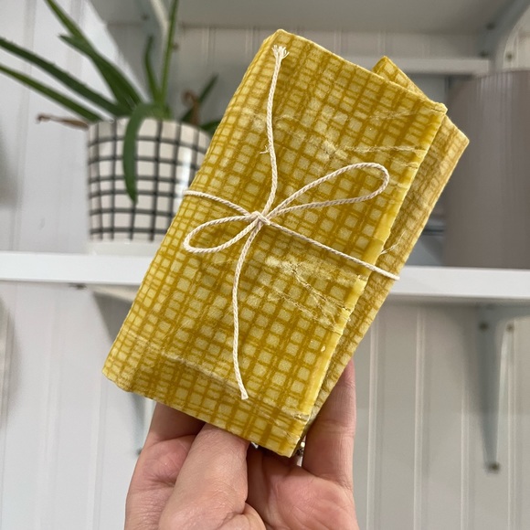 Other - 3 pack of UPCYCLED handmade beeswax wraps